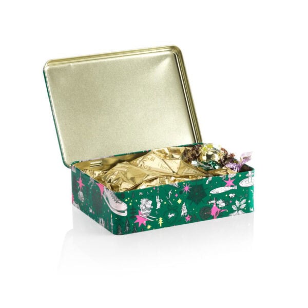LATTA REGALO NATALE con CIOCCOLATINI ASSORTITI - immagine 2