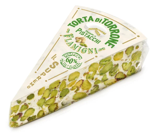 FETTA di TORTA TORRONE MORBIDO ai PISTACCHI