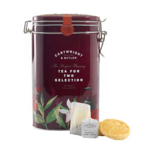 LATTA CON BISCOTTI INGLESI e TE EARL GREY BORDEAUX