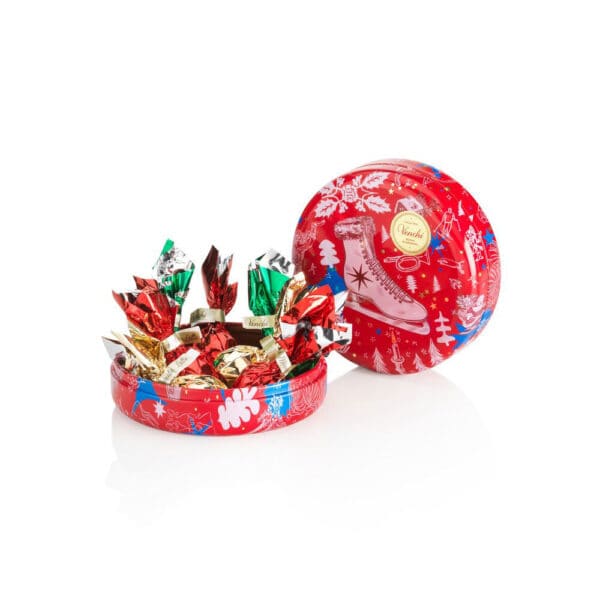 LATTINA REGALO TONDA con CIOCCOLATINI ASSORTITI - immagine 2