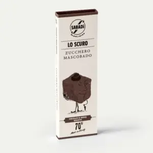 LO SCURO CIOCCOLATO DI MODICA IGP CON ZUCCHERO MOSCOBADO