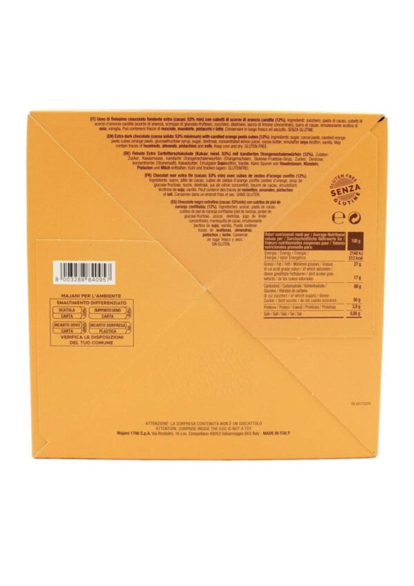 uovo fondente e arancia