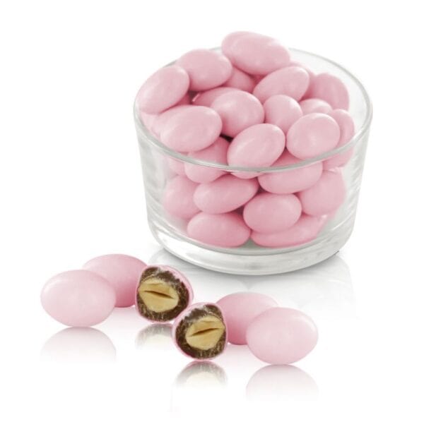 confetti mandorla e cioccolato rosa