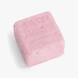 saponetta esfoliante al cubo di rosa