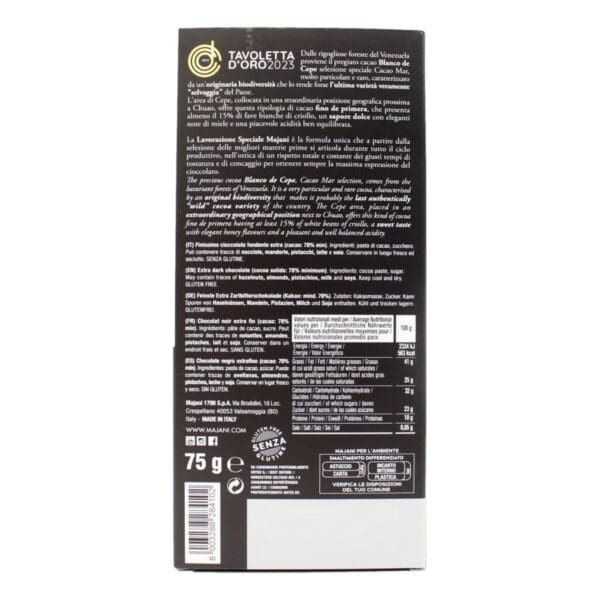 tavoletta blanco de cepe 78%