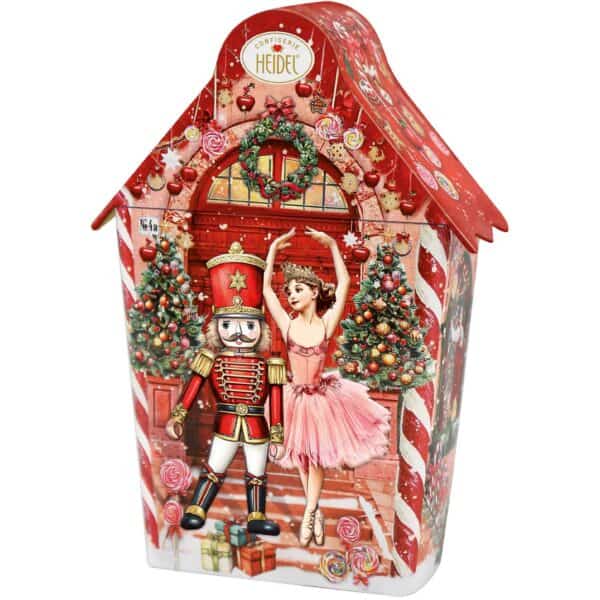 casetta schiaccianoci e ballerina con cioccolatini