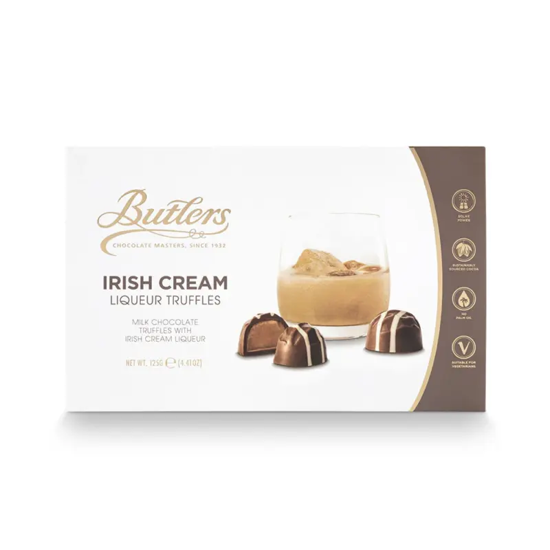 praline di cioccoalto fondente con irish cream