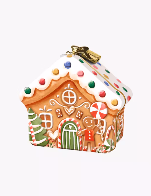 casetta in metallo pan di zenzero