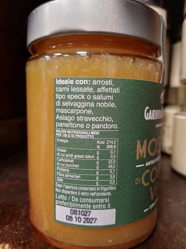 mostarda di mele cotogne di cologna veneta