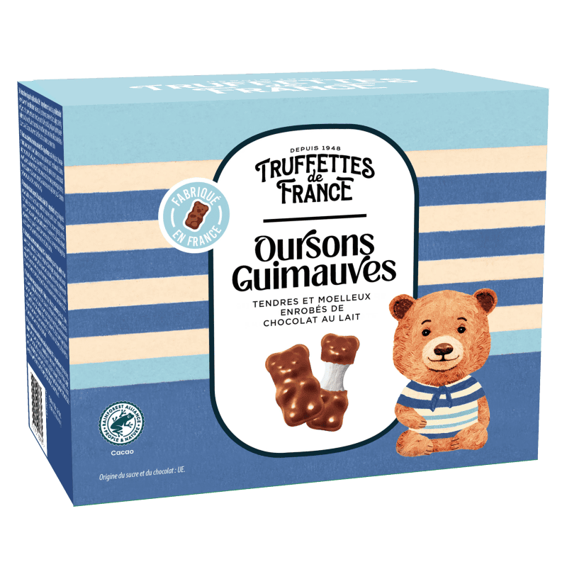 orsetti di marshmallow ricoperti di cioccolato al latte