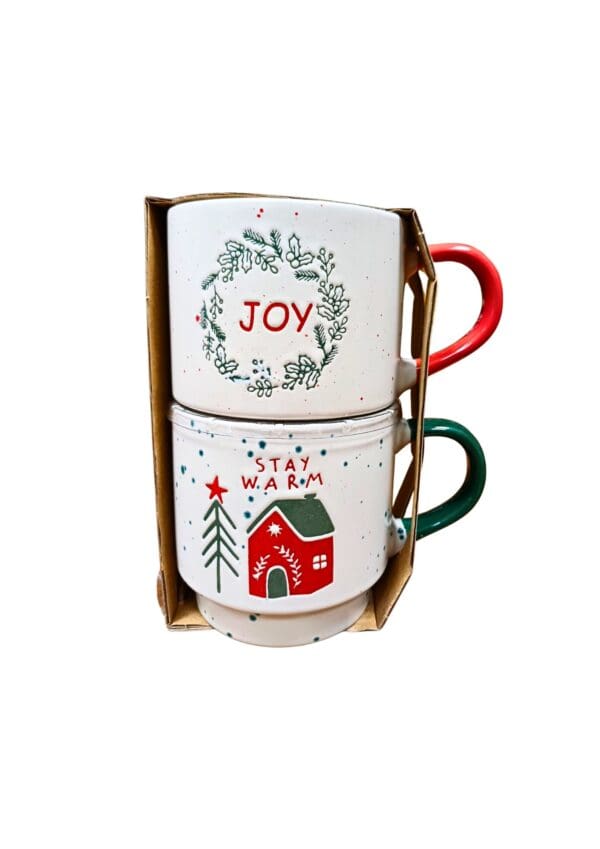 set 2 tazze natalizie