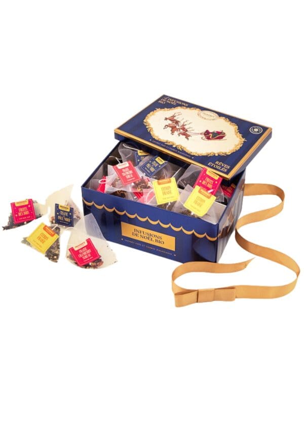 cofanetto regalo infusi e the' biologici renna