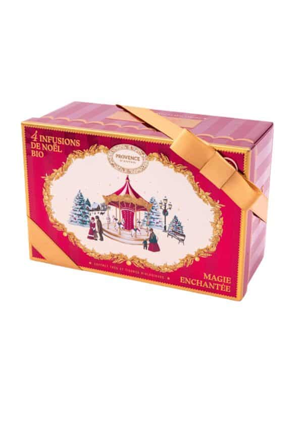 cofanetto regalo infusi e the' biologici villaggio natale