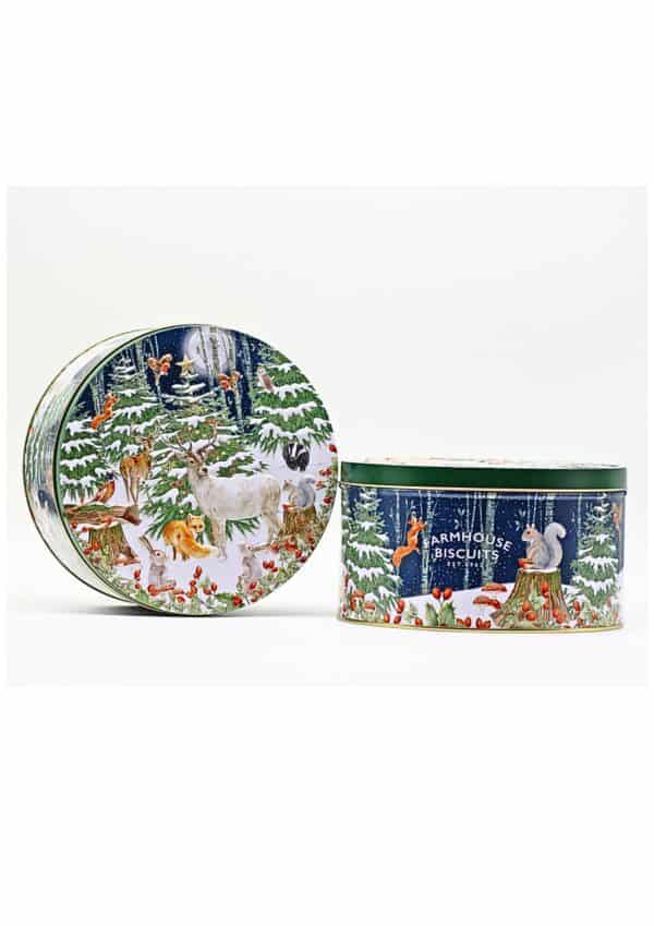 latta biscotti foresta d'inverno