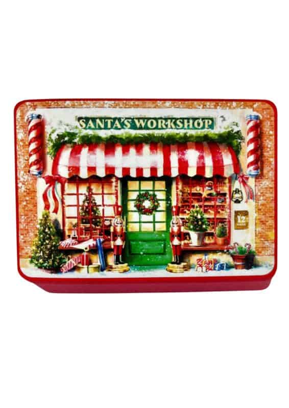 latta con biscotti inglesi il negozio di babbo natale