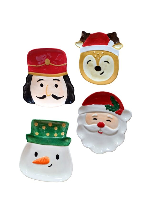 piattino natalizio in ceramica