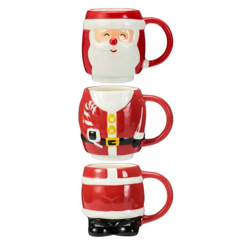 3 tazze in ceramica natalizie