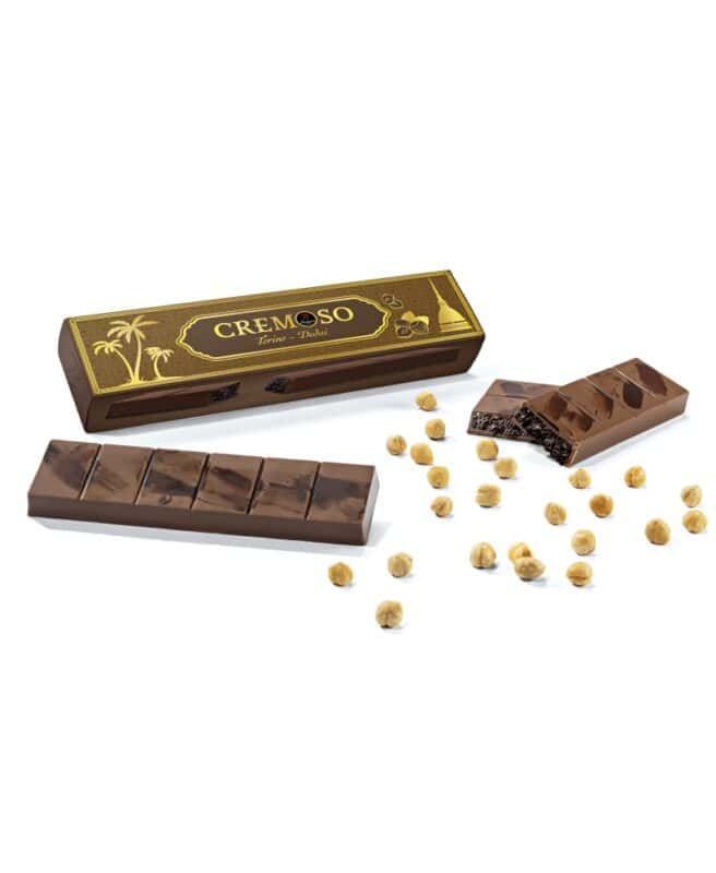 cremoso dubai torino dubai con gianduia e pasta kataifi