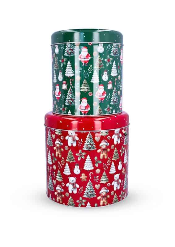 set 2 scatole in metallo nostalgia