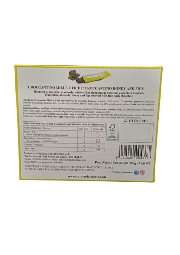 astuccio finezza con croccantini miele e fichi