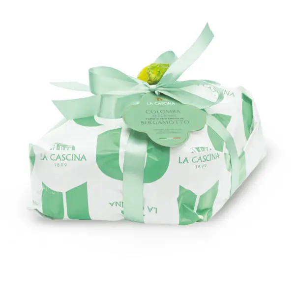colomba artigianale con crema al bergamotto