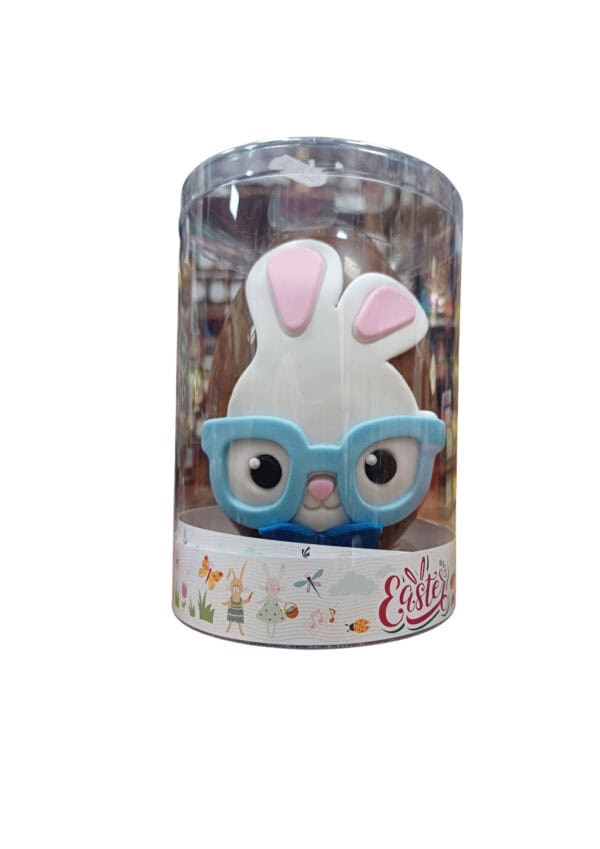 uovo di cioccolato al latte con coniglietto