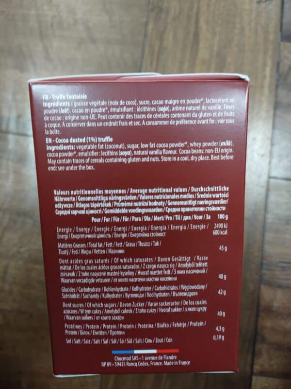 tartufi di cioccolato ricoperti di cacao