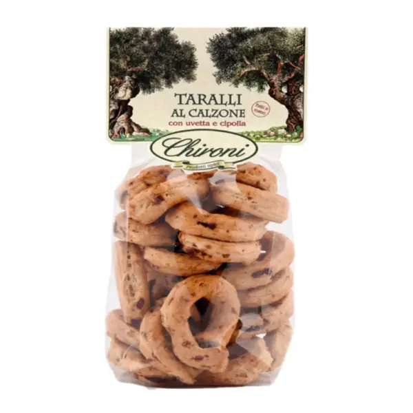 taralli fatti a mano cipolla e uvetta