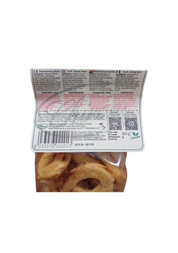 taralli scamorza affumicata