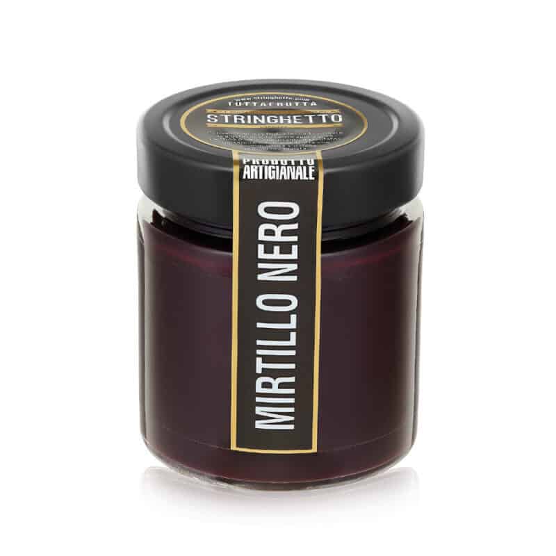 Confettura artigianale di mirtillo nero Stringhetto in vasetto